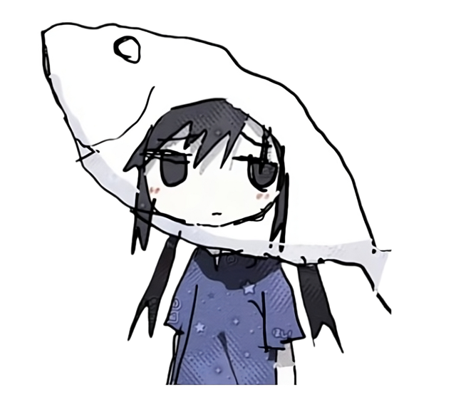 chito in a shark hood